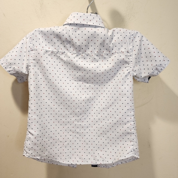 CRAFT & FLOW Kids Patterned Short Sleeve Button-Up Shirt Size Toodler 3T - Picture 4 of 8